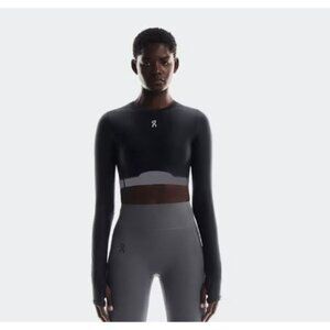 On Cloud Women's Train Long Sleeve Crop SIze Large 1wf10220553